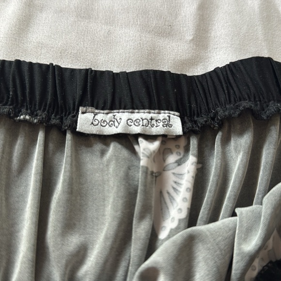 Body Central Strapless Dress - Black with Floral Design - Picture 3 of 5